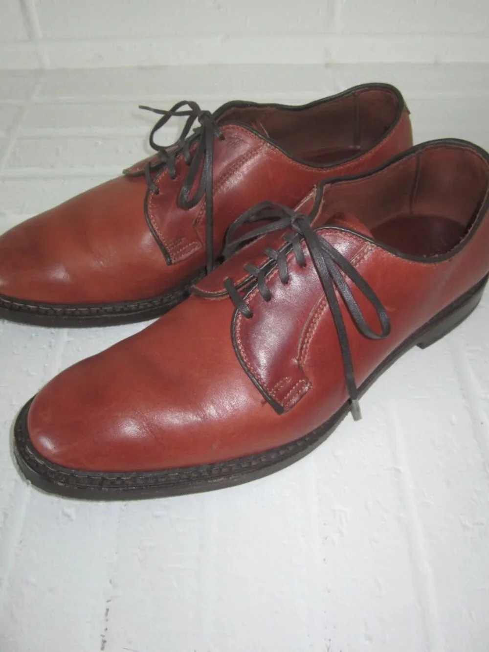 ALLEN EDMONDS THE BADLANDS Brown Leather Derby Shoes 8091 Men’s 9 D